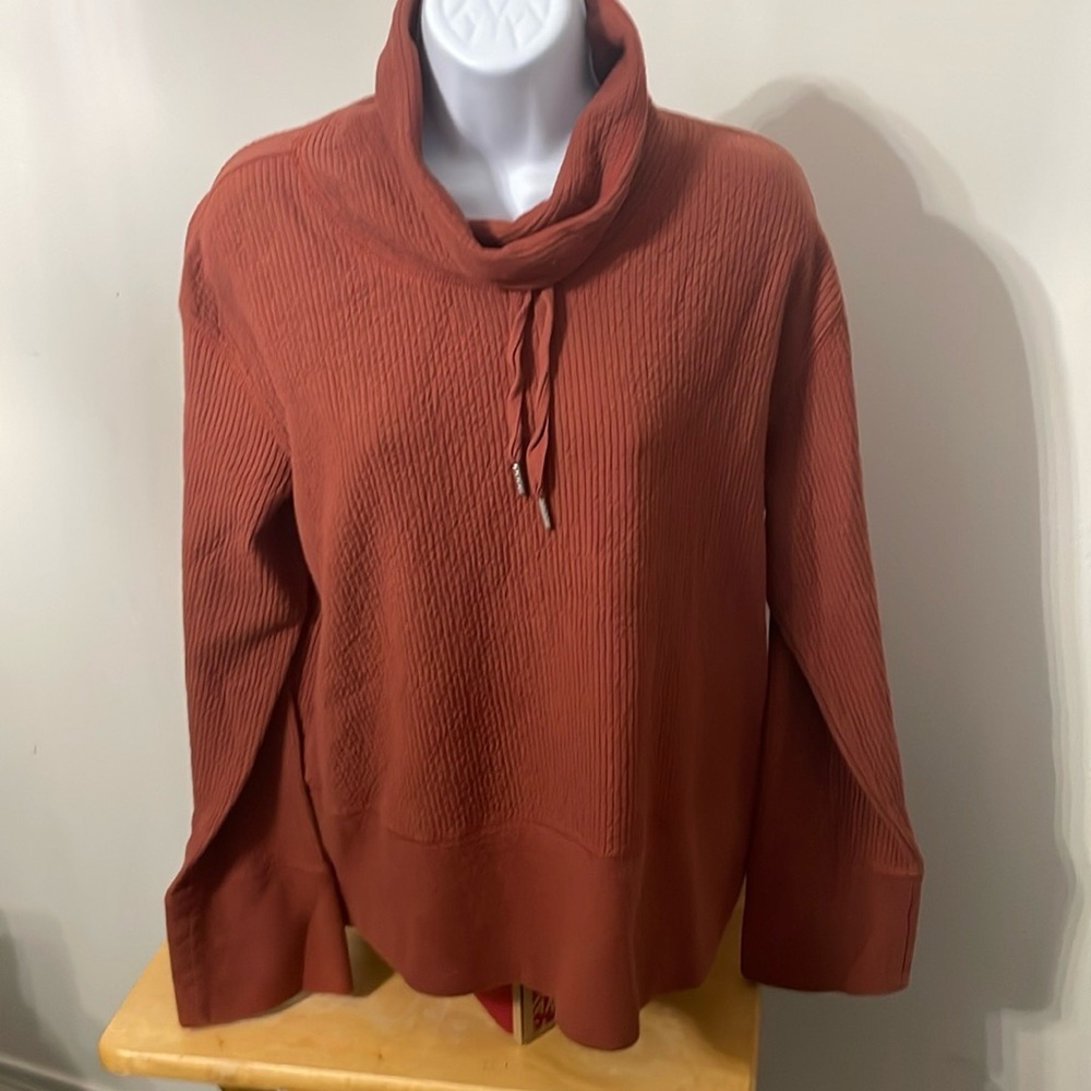 Orvis Cowl Neck Pullover Size Small